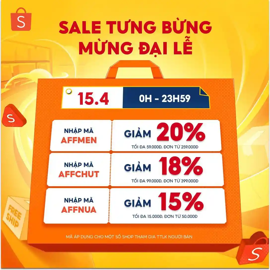 Các Voucher Shopee Mới Nhất 2025 – Săn Deal Sốc, Mã Giảm Giá Cực Hời! 21 Voucher Shopee